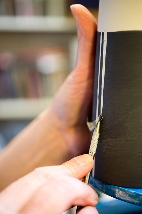 Lara Scobie in her studio 2016